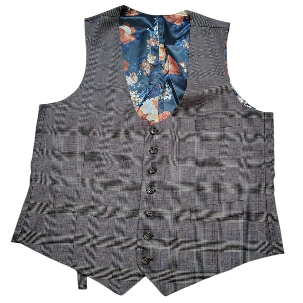 Indochino Men's Brown Striped Vest